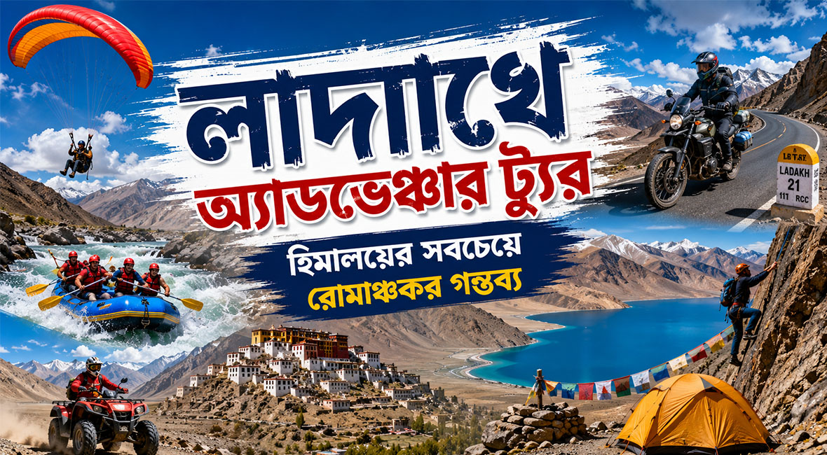  লাদাখে অ্যাডভেঞ্চার ট্যুর - হিমালয়ের সবচেয়ে রোমাঞ্চকর গন্তব্য | ২০২৫ গাইড