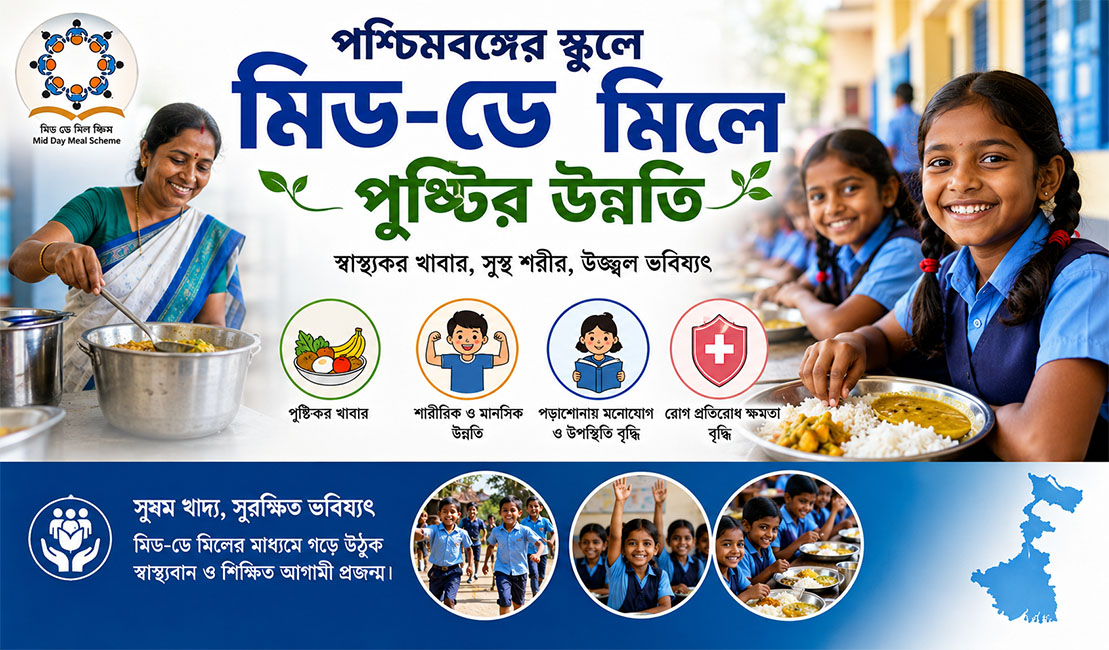 পশ্চিমবঙ্গের স্কুলে মিড-ডে মিলে পুষ্টির উন্নতি